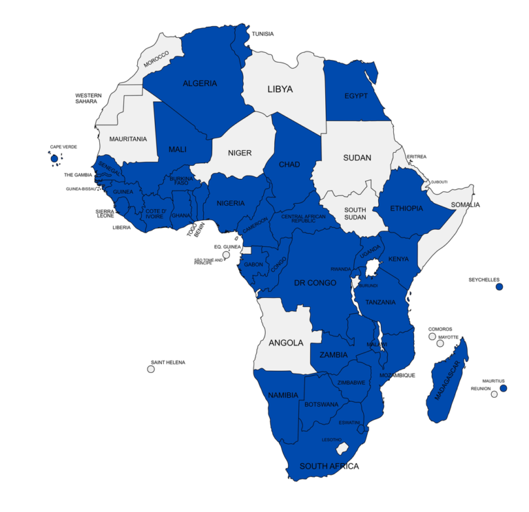 Africa Coverage Map
